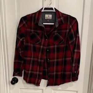 Legendary Whitetails Red and Black Plaid Shirt